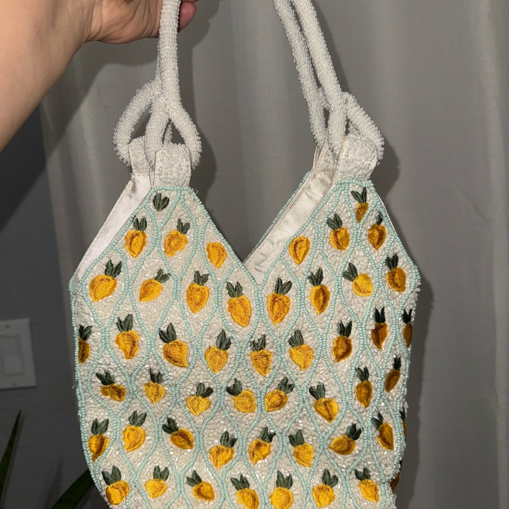 Beaded Lemon Women’s Summer Bag